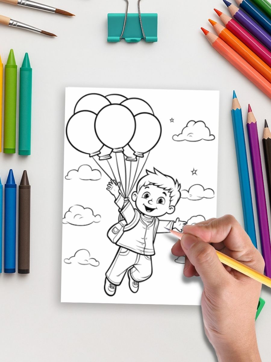 Color & Giggle Adventures - 100 Kids Coloring Pages - Image 5
